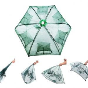 Covo Armadilha Para Camarão Lambari 6 Bocas Guarda Chuva